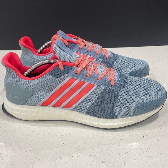 Adidas UltraBoost ST Blue Haze Coral BA7835 women size 12 New NWT - Picture 9 of 13